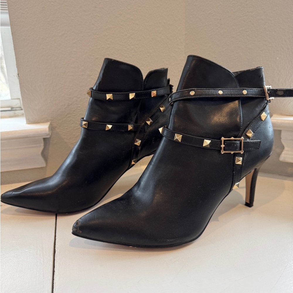 Studded Black Ankle Boots